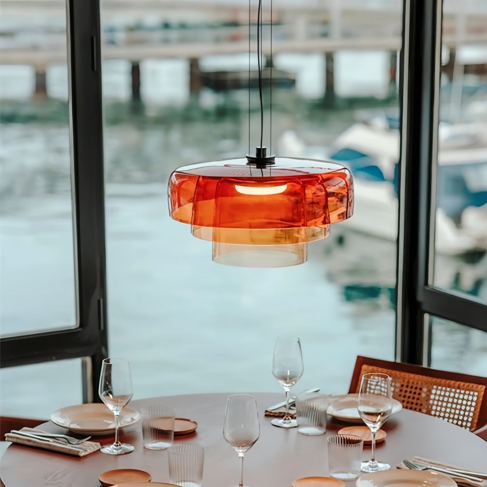 Nordic Style Sleek Minimalist Design Glass Pendant Light