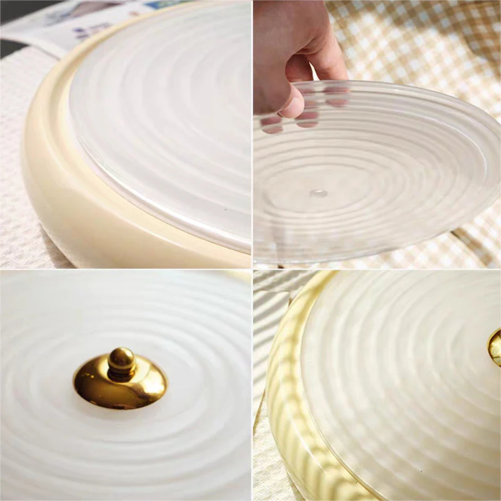 Bauhaus Style Retro Circular Bedroom Ceiling Light