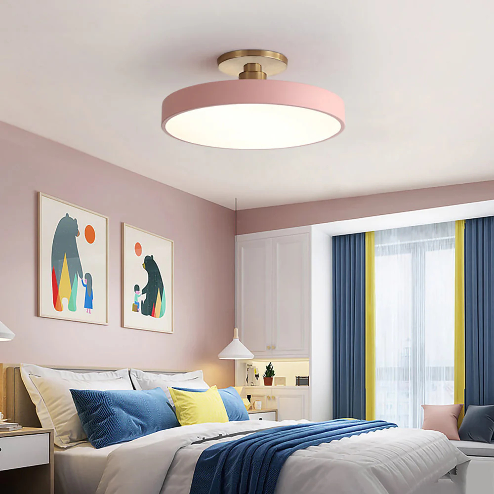 Macaron LED Flush Mount Ceiling Light For Bedroom
