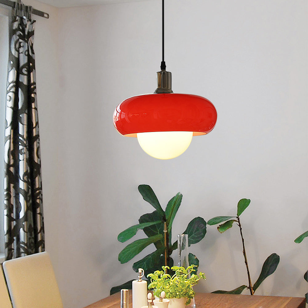 Mid Century Glass Pendant Light,Retro Hanging Pendants,Lighting 1970’s