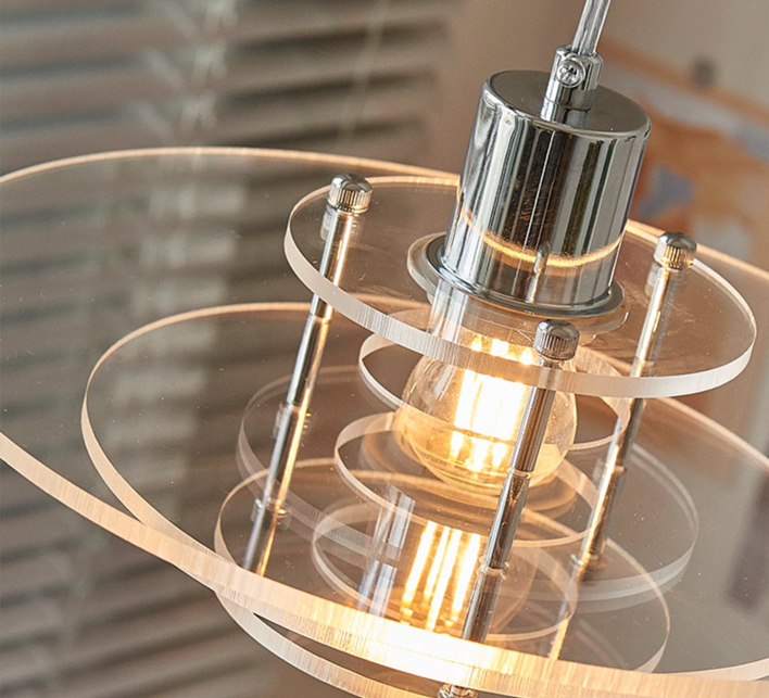 Medieval Bauhaus Acrylic Hanging Lamp For Restaurant