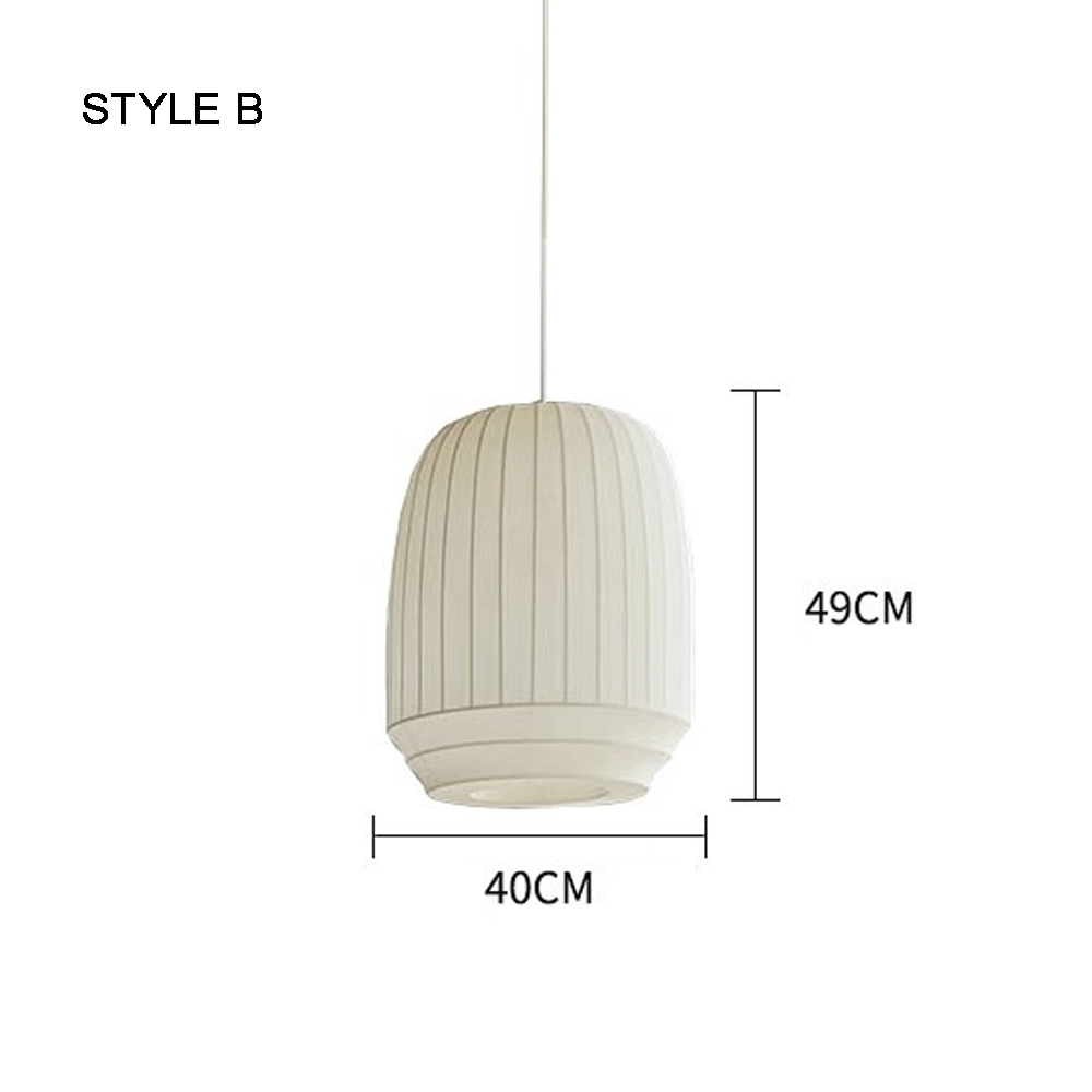 Japanese Style Fabric Pendant Light Creative Wabi-sabi Restaurant Handmade Chandelier