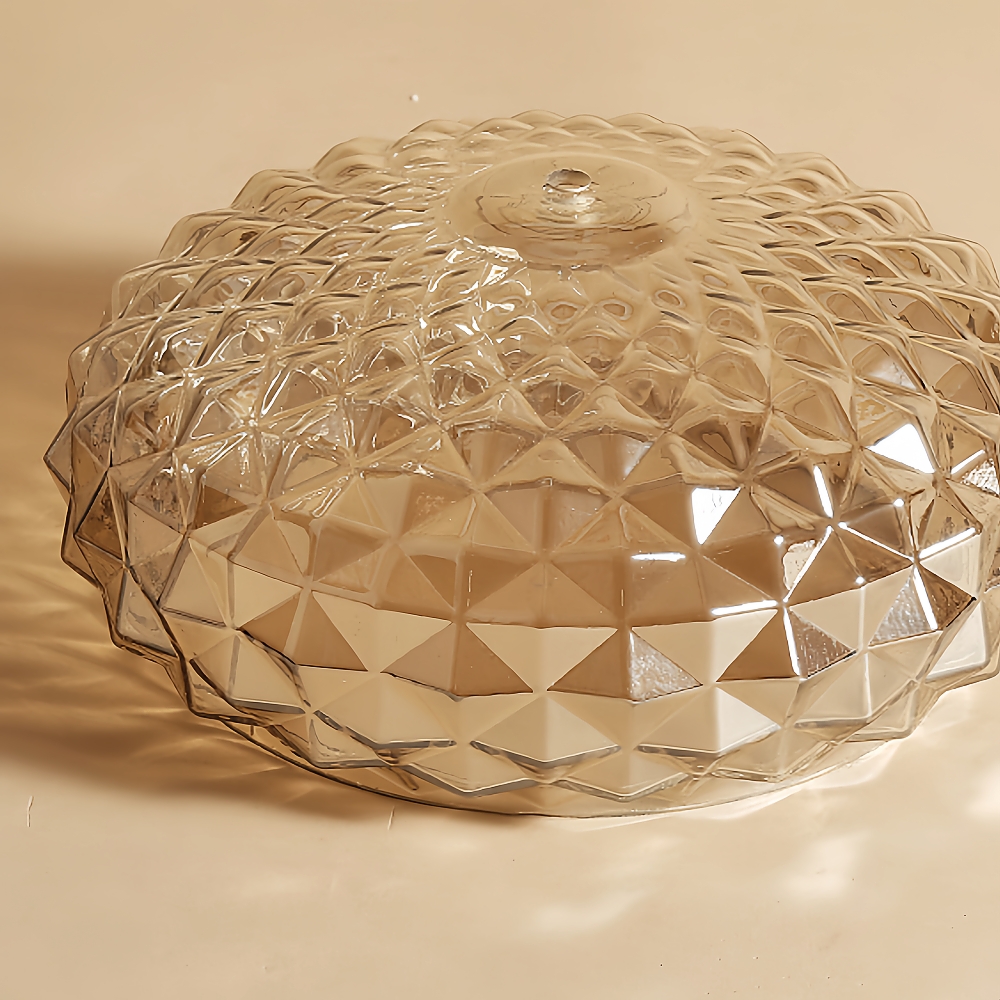 Vintage Entrance Light Corrugated Glass Ceiling Light