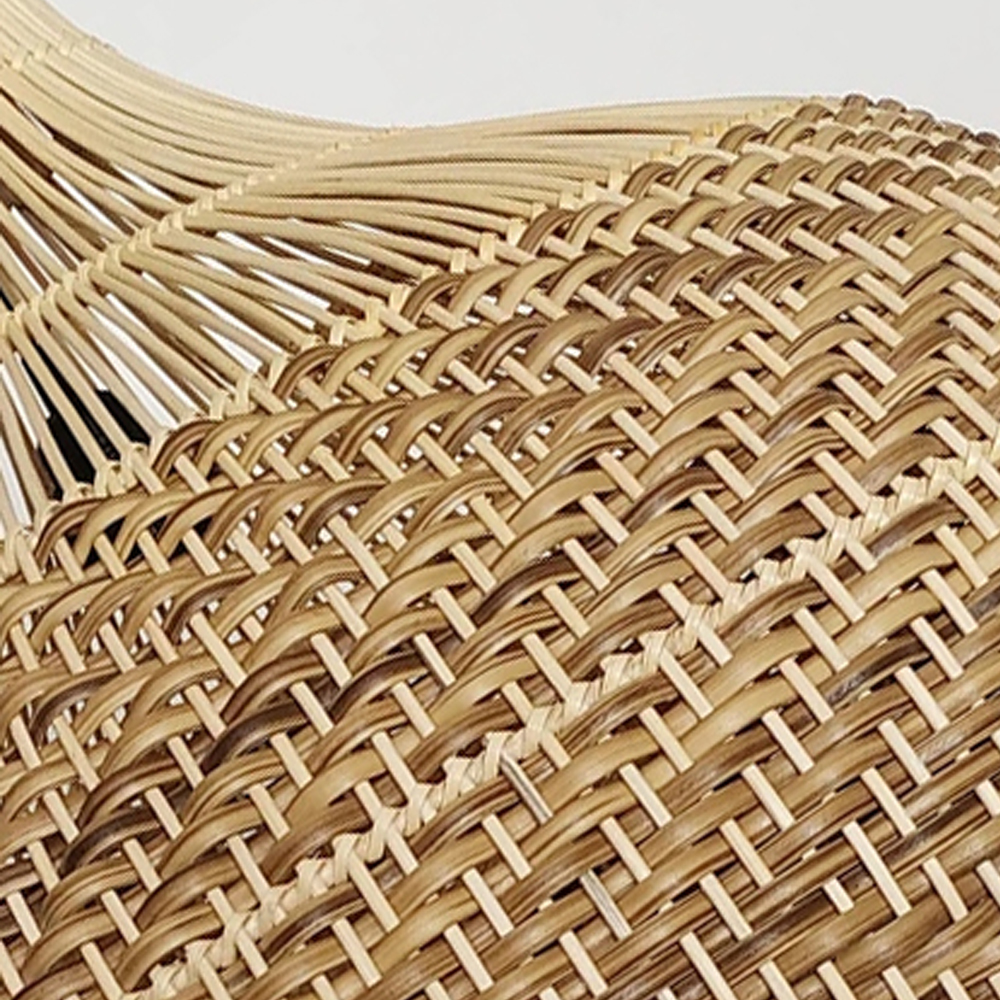 Simple Modern Woven Rattan Pendant Lamp E27 Hardwired Chandelier