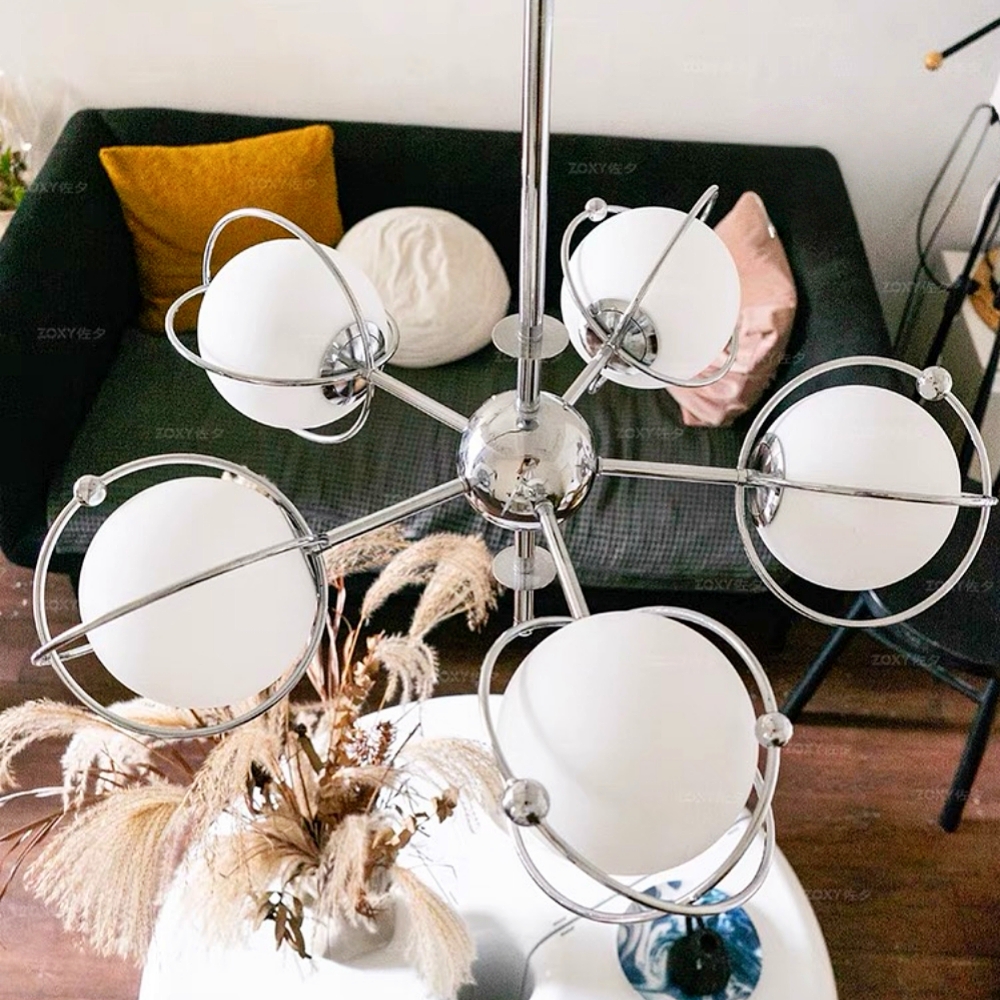 Bauhaus Space Element Glass Pendant Living Room Magic Bean Lighting Fixture