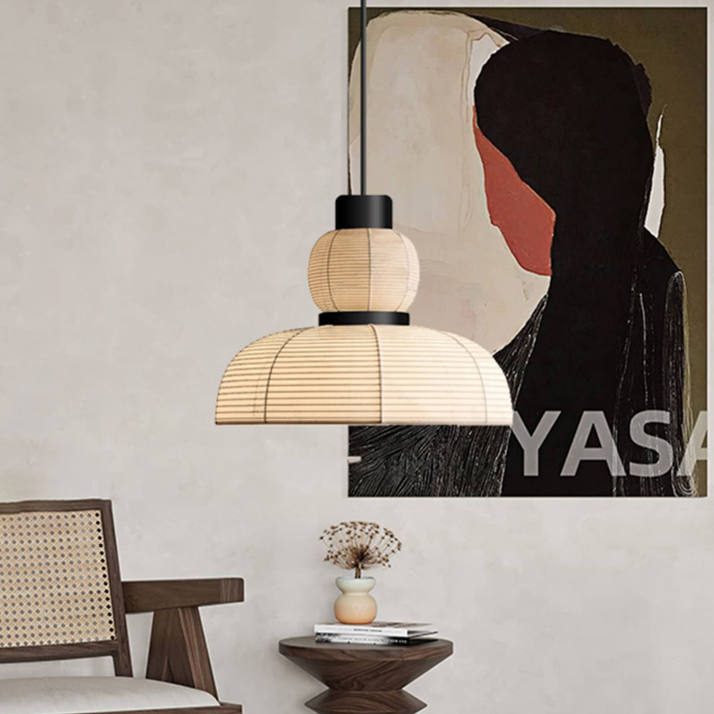 Japanese Wabi-Sabi Fabric Pendant Lights