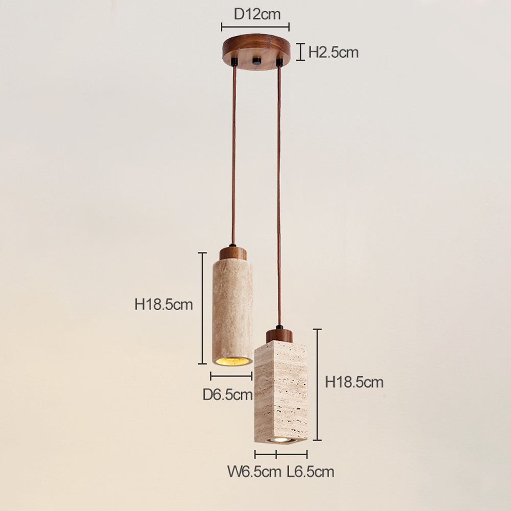 Wabi-sabi Marble Chandelier Island Table Retro Window Spotlight