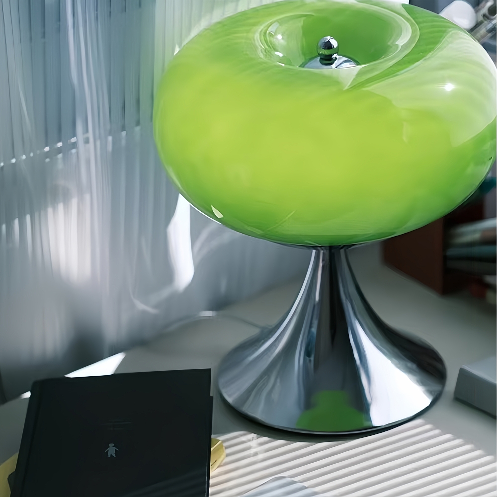 Creative Green Apple Vintage Atmosphere Bauhaus Glass Desk Lamp