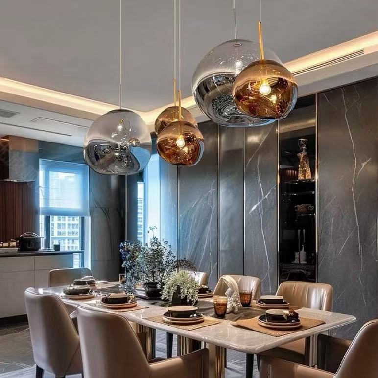 Designer Lava Chandelier Luxury Loft Stairwell Living Room Pendant Light