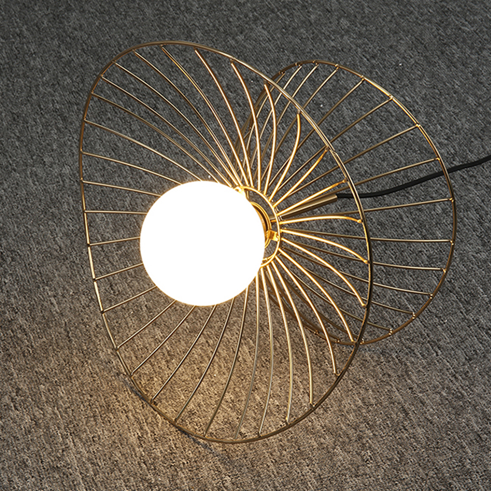 Nordic Iron Artwork Bedroom Pendant Lamp INS Fashion Chandelier