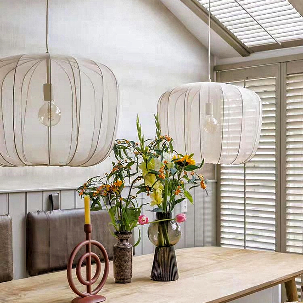 Chinese Apple Shaped Living Room Loft Spinning Pendant Light