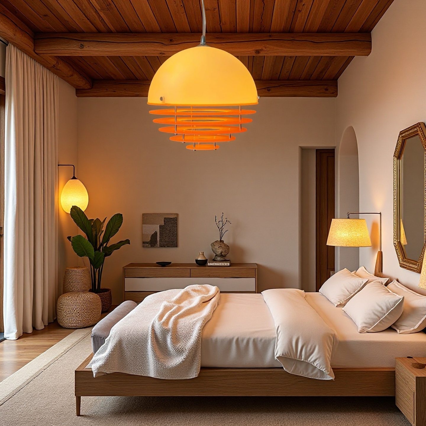 Sunset Pendant Light Bauhaus Style Ambient Hanging Lamp