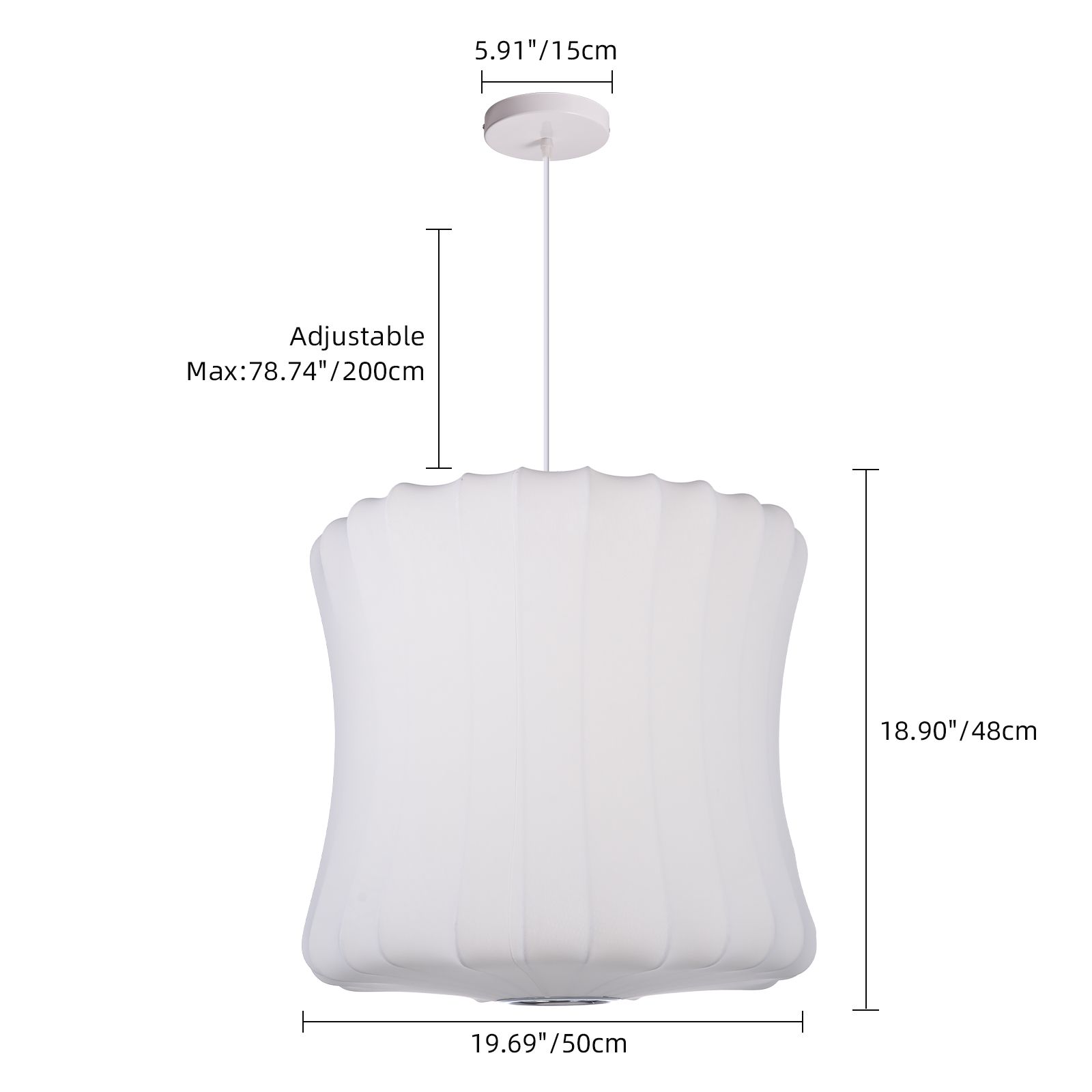 Nordic Italian Chandelier Restaurant Elastic Fabric Pendant Lamp Living Room Staircase Lights