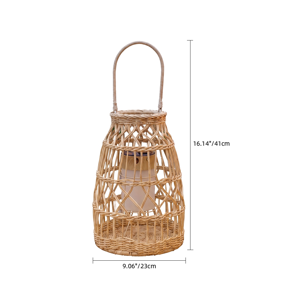 Coastal All-Weather Wicker Pendant Light Outdoor Rattan Lamp