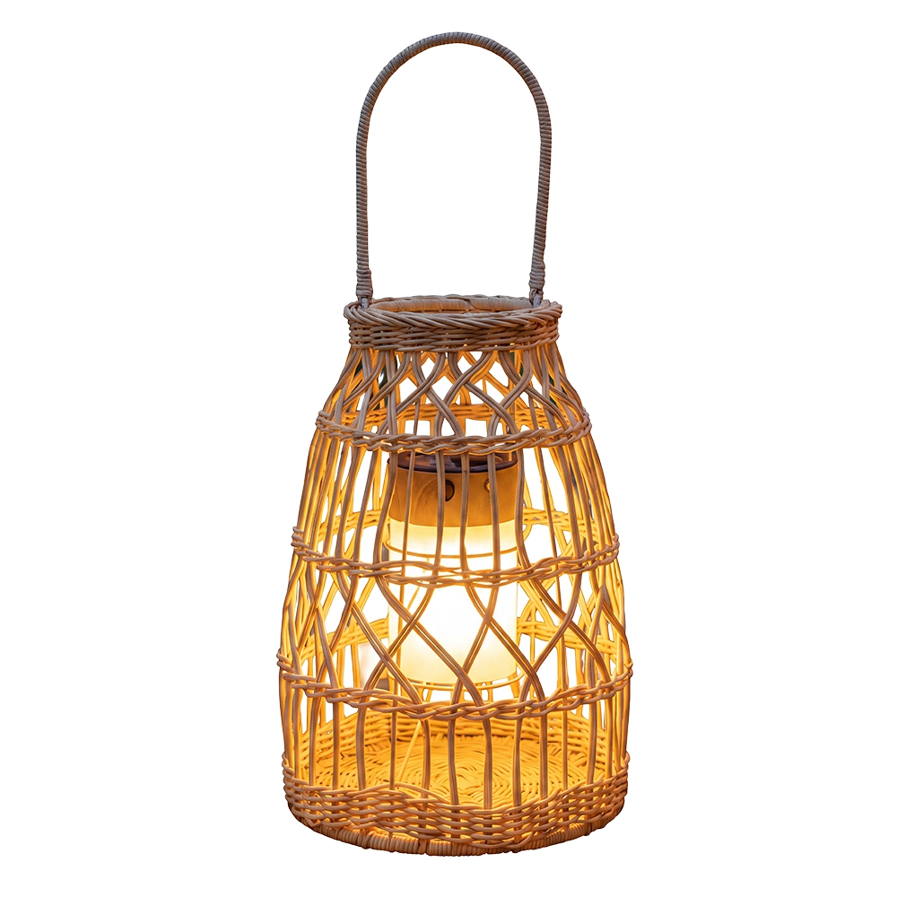 Coastal All-Weather Wicker Pendant Light Outdoor Rattan Lamp