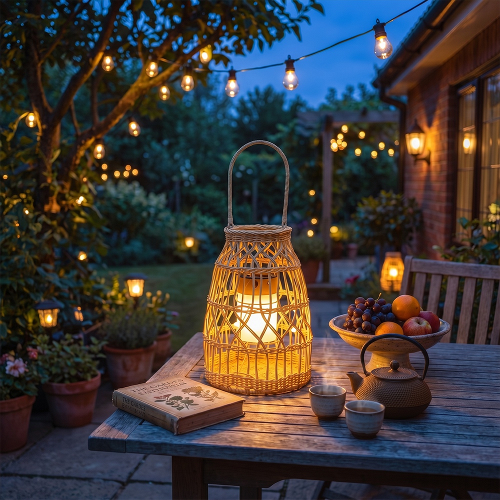 Coastal All-Weather Wicker Pendant Light Outdoor Rattan Lamp