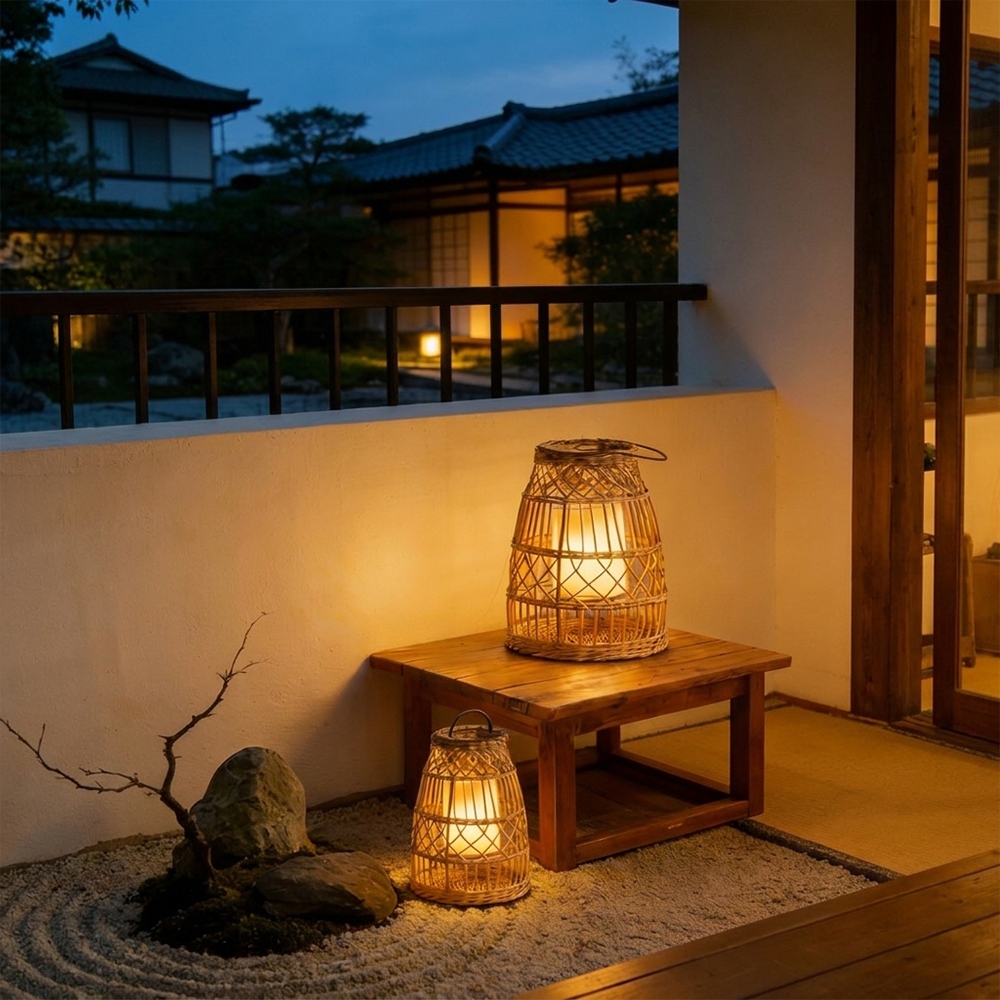 Coastal All-Weather Wicker Pendant Light Outdoor Rattan Lamp
