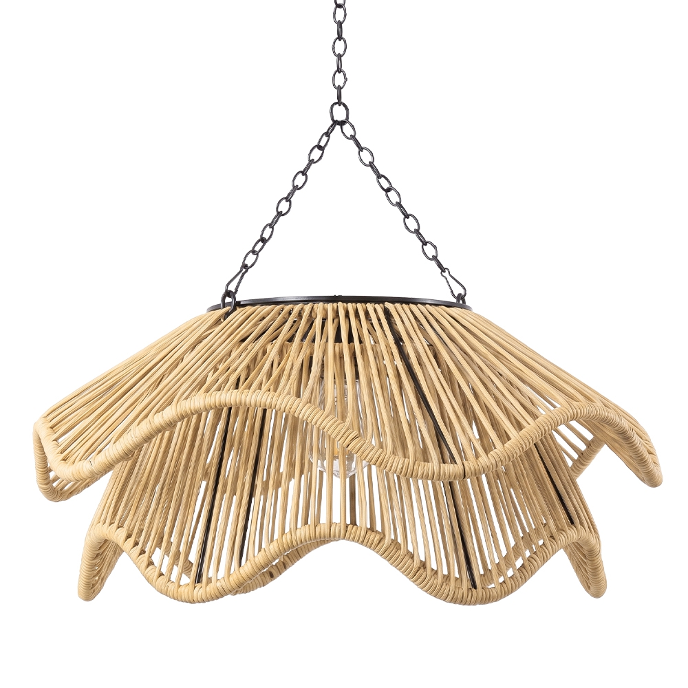 Boho Waterproof Solar Pendant Light for Outdoor Patio & Garden