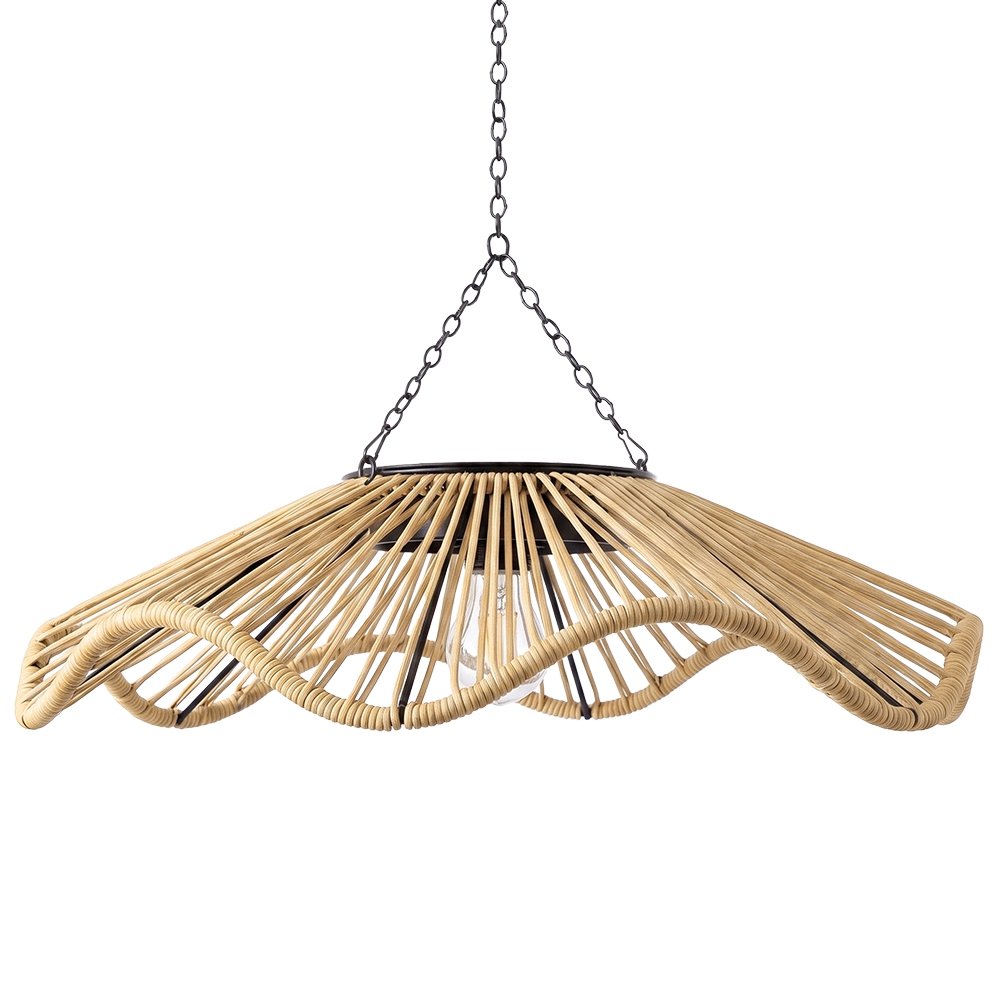 Boho Waterproof Solar Pendant Light for Outdoor Patio & Garden