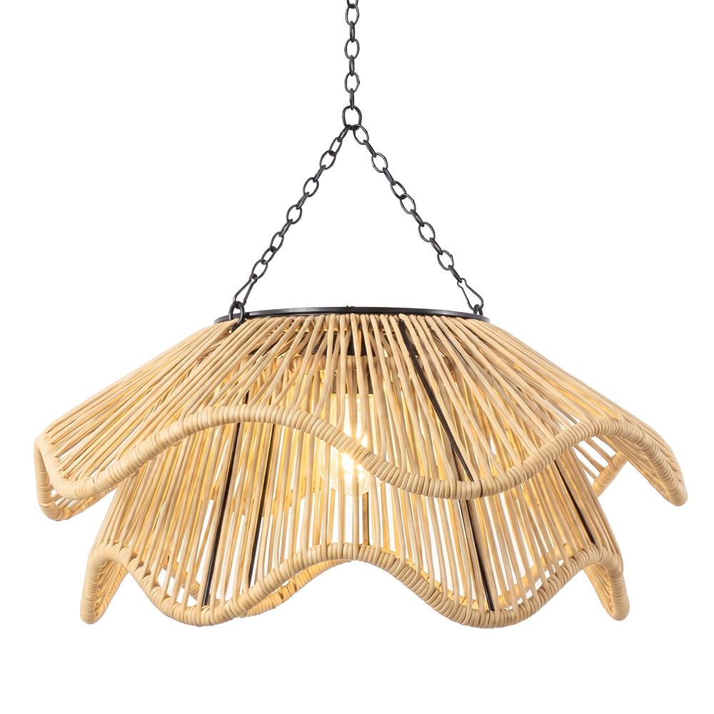 Boho Waterproof Solar Pendant Light for Outdoor Patio & Garden