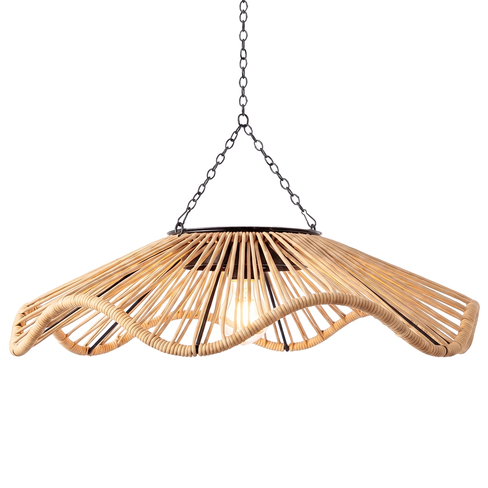 Boho Waterproof Solar Pendant Light for Outdoor Patio & Garden