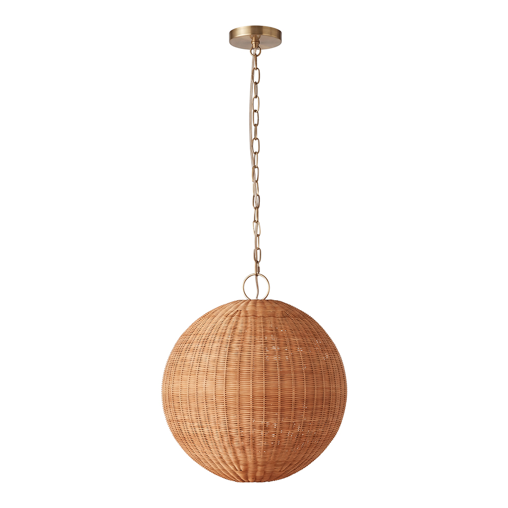 Californian Coastal Rattan Pendant Light Handwoven Dining Lamp