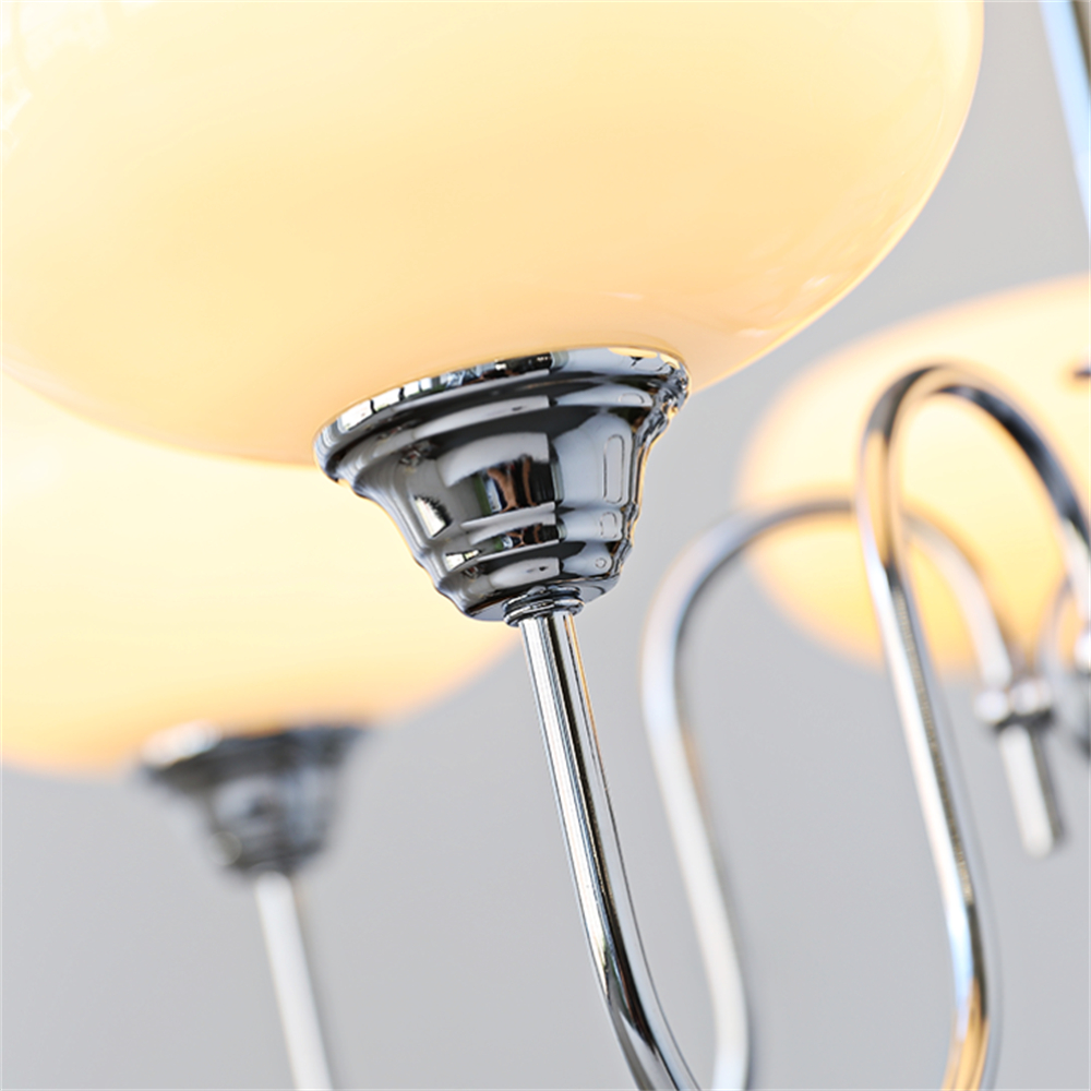 Bubble Creamy Persimmon Glass Chandelier