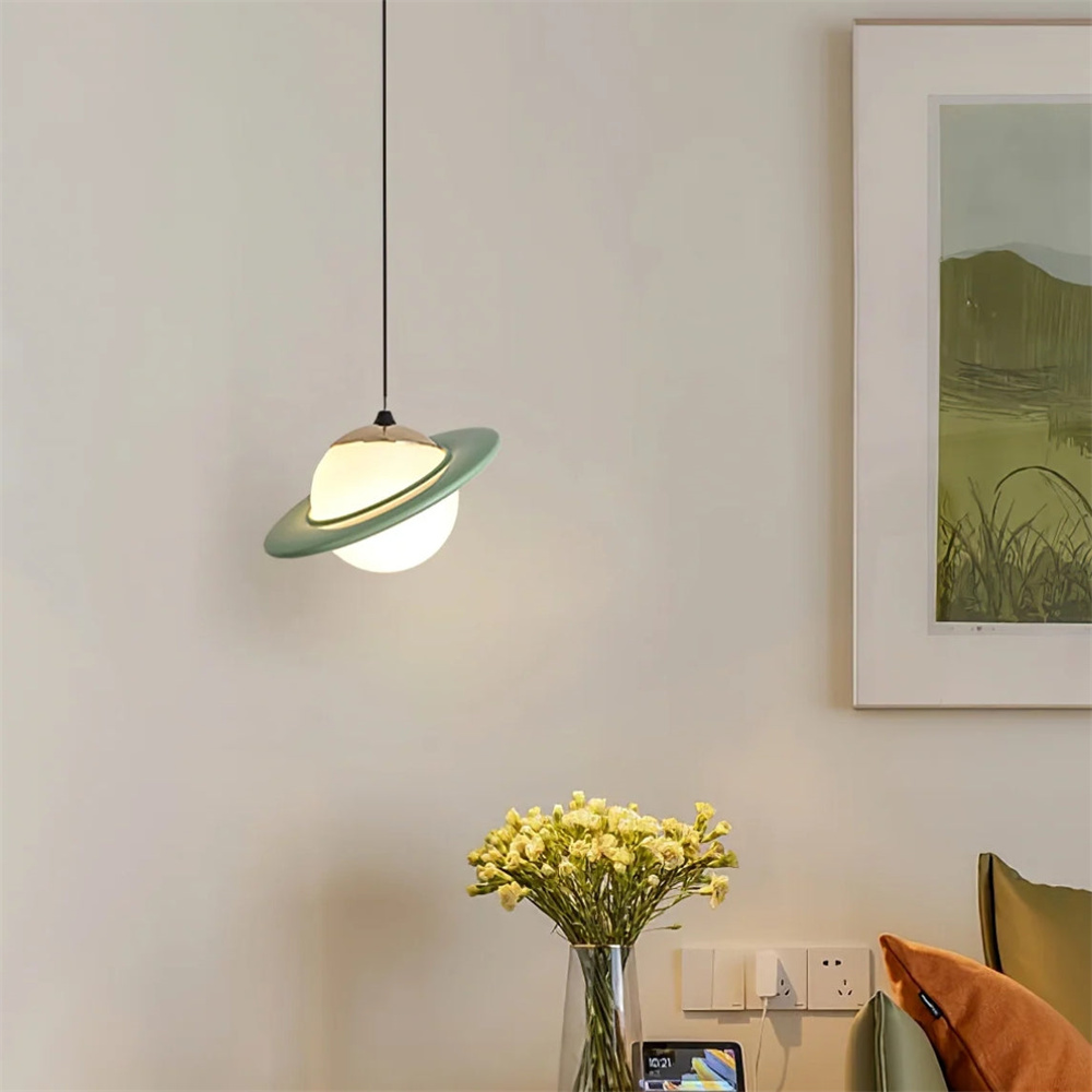 Colorful Small Planet Glass Pendant Light