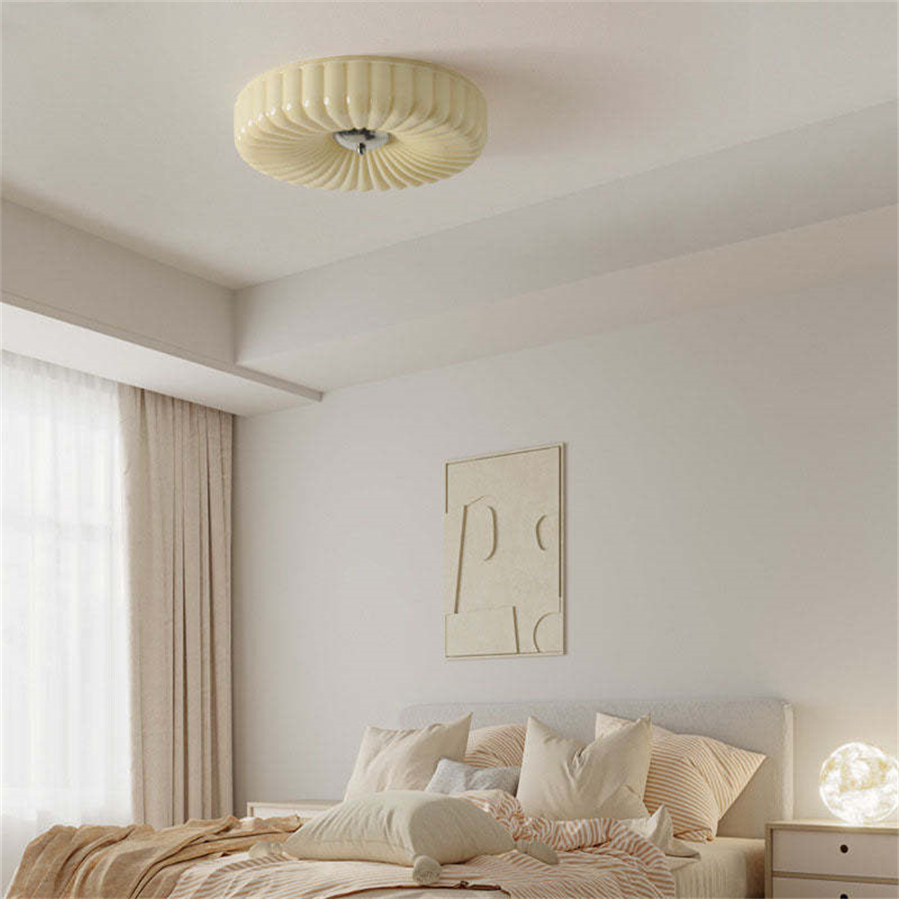Medieval Cream Style Bauhaus Glass Ceiling Light