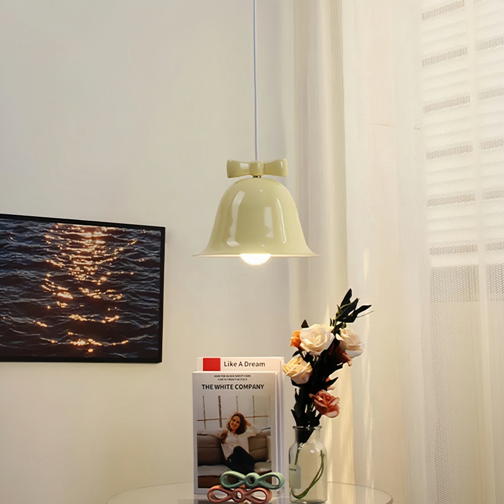 Nordic Creative Restaurant Bell Light Modern Simple Bow Pendant Light