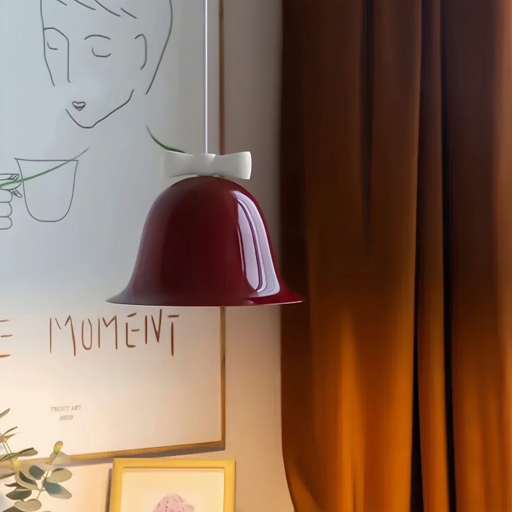 Nordic Creative Restaurant Bell Light Modern Simple Bow Pendant Light