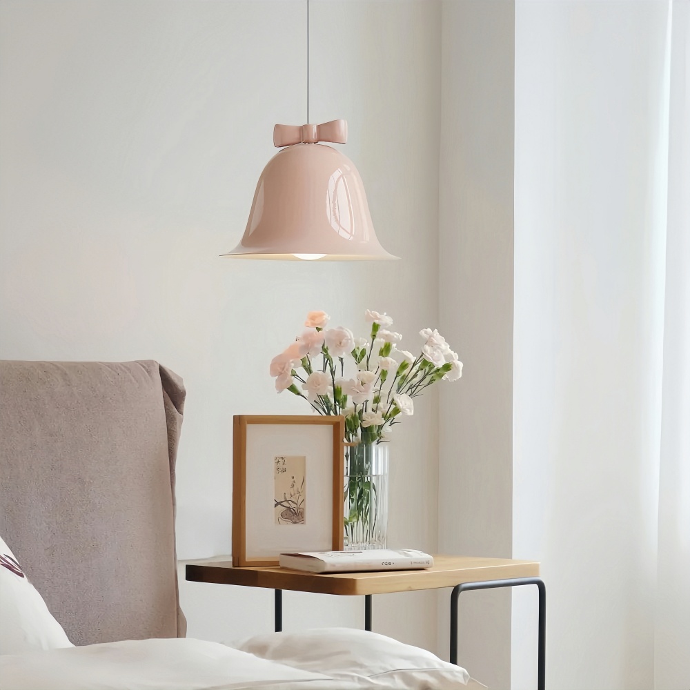 Nordic Creative Restaurant Bell Light Modern Simple Bow Pendant Light