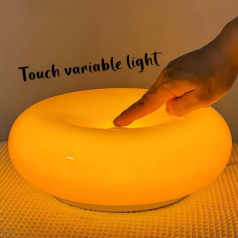 Cream Style Donut Bedside Atmosphere Desk Lamp