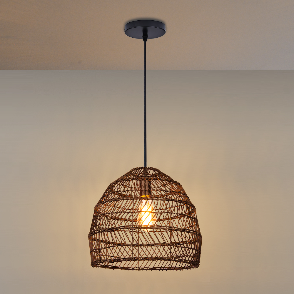 Florida Dining Room Rattan Pendants Light Fixture