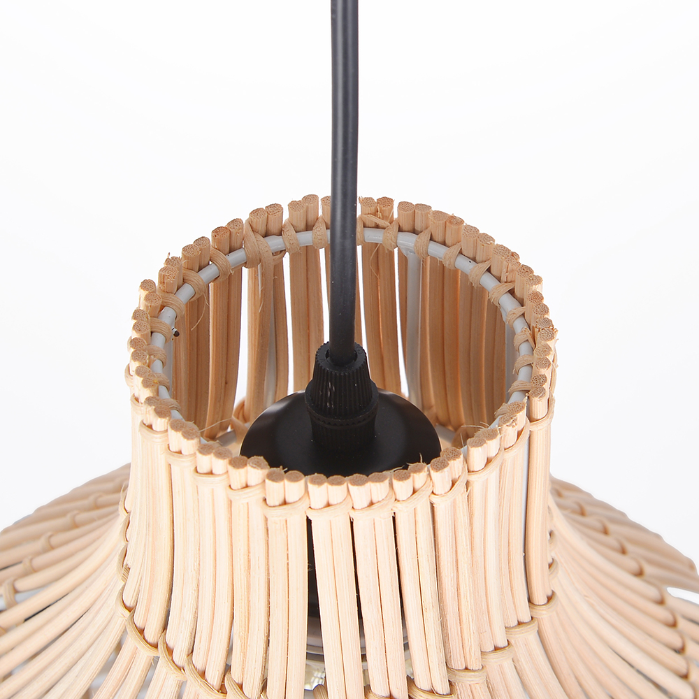 Basket Rattan Pendant Light Shade For Kitchen Island
