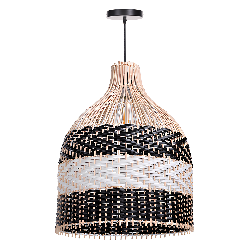 Basket Rattan Pendant Light Shade For Kitchen Island