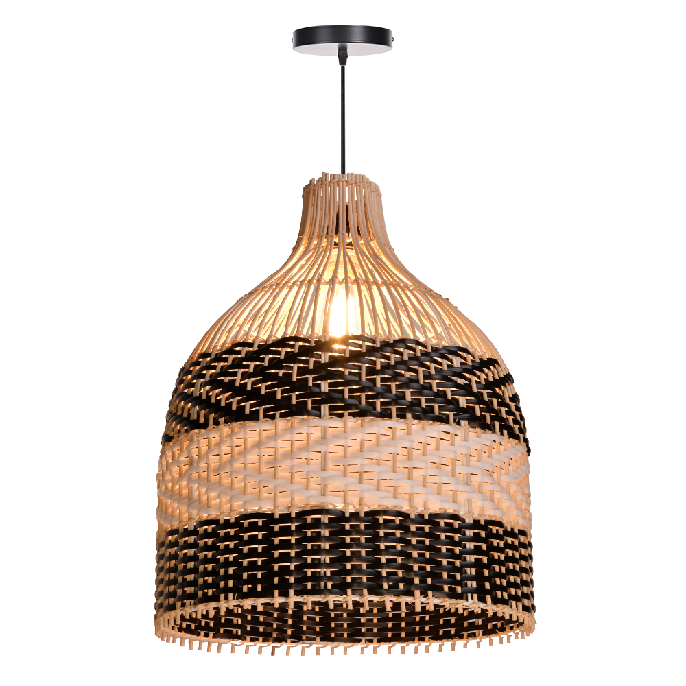 Basket Rattan Pendant Light Shade For Kitchen Island