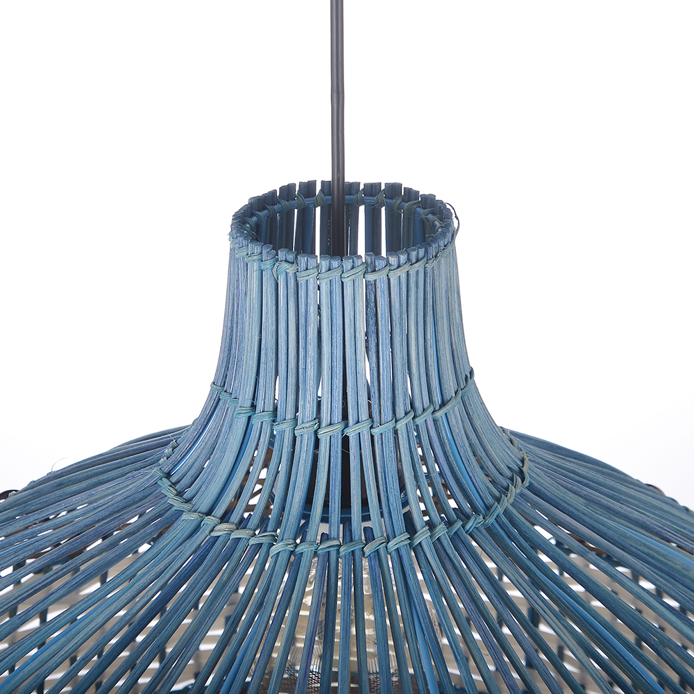Classic Rattan Pendant Light for Kitchen Island Handwoven Boho Decor