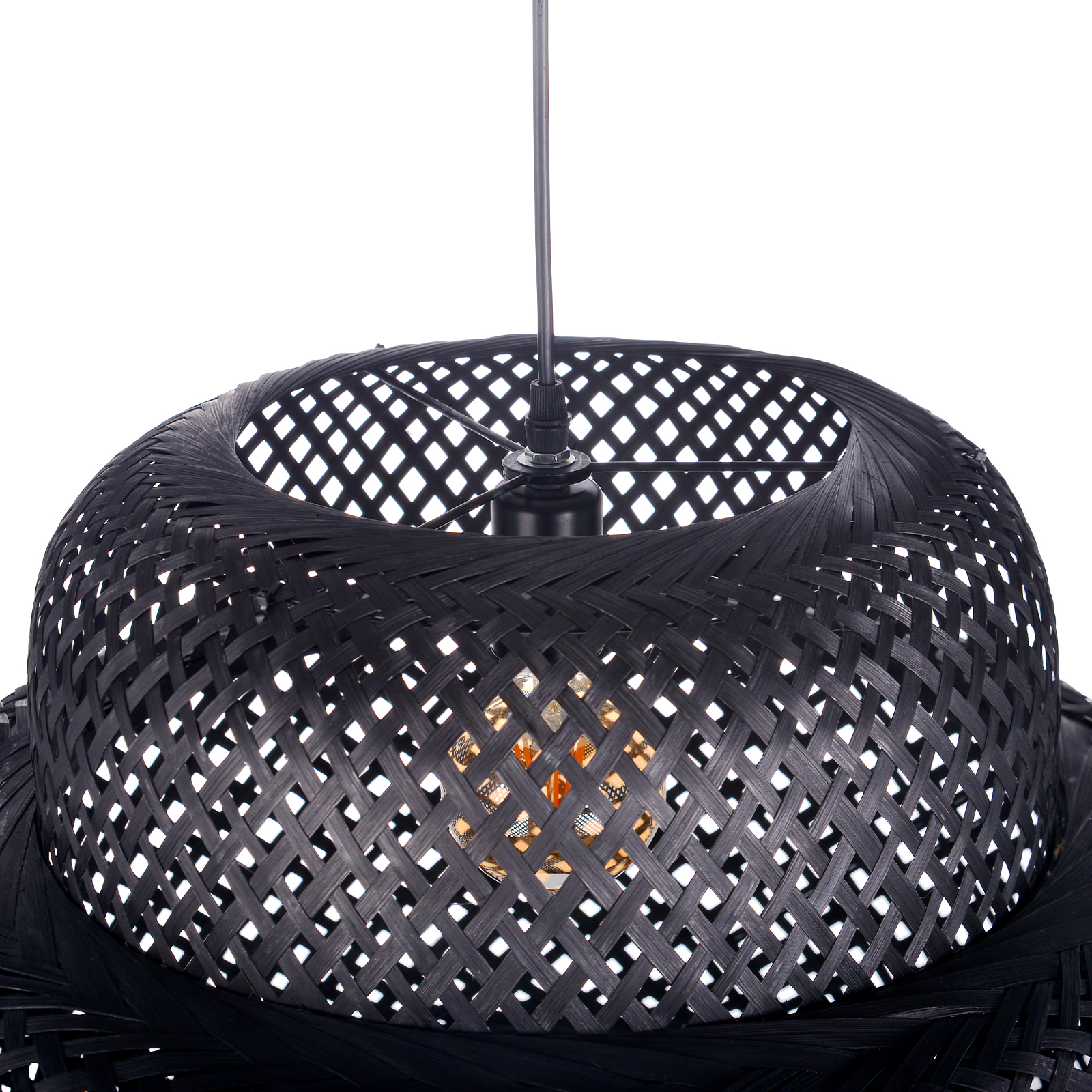 Handmade Sophisticated Bamboo Pendant Lamp Coastal Interior Decor Lighting