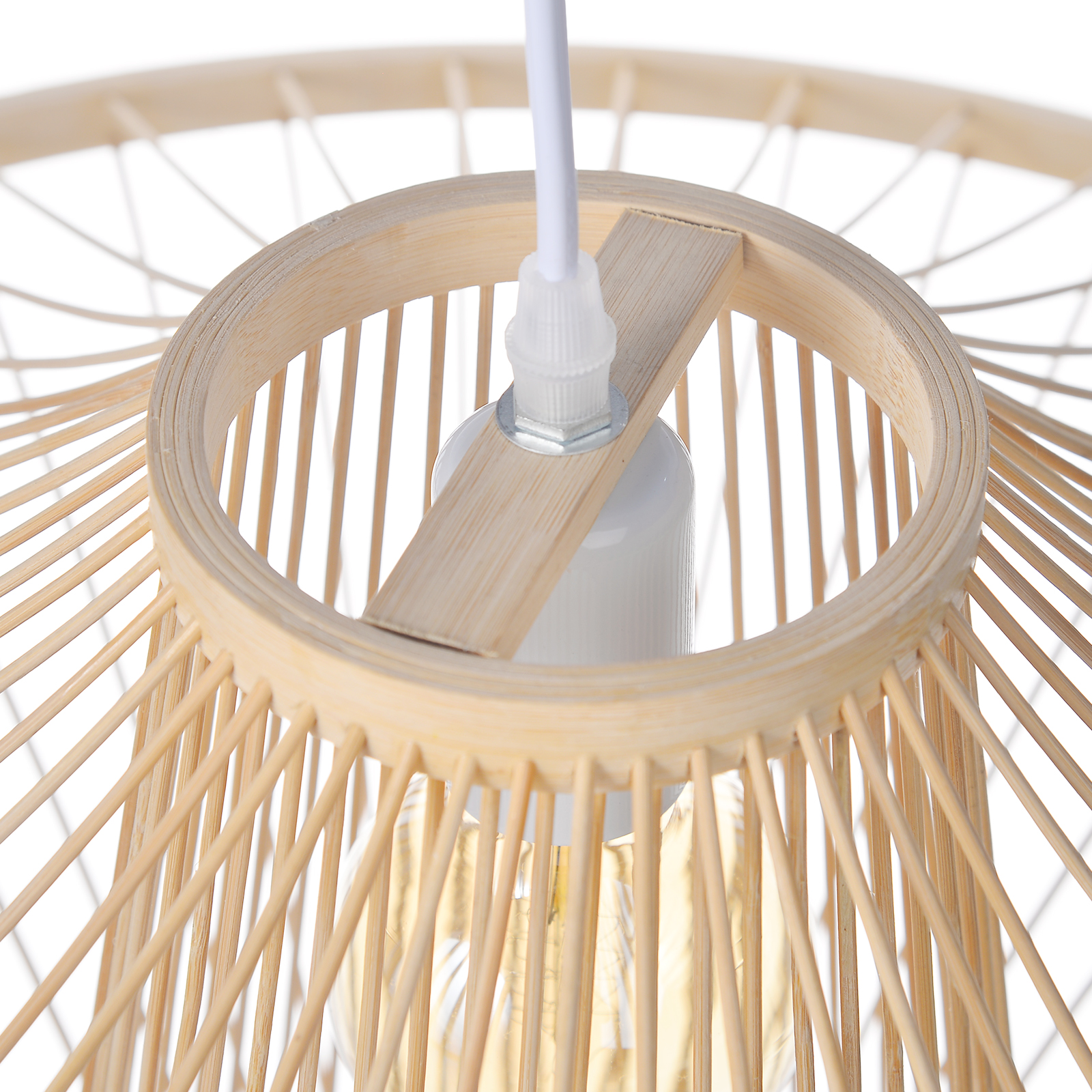 Japanese-style living room bamboo hanging lamp decor restaurant aisle wicker pendant light fixtures