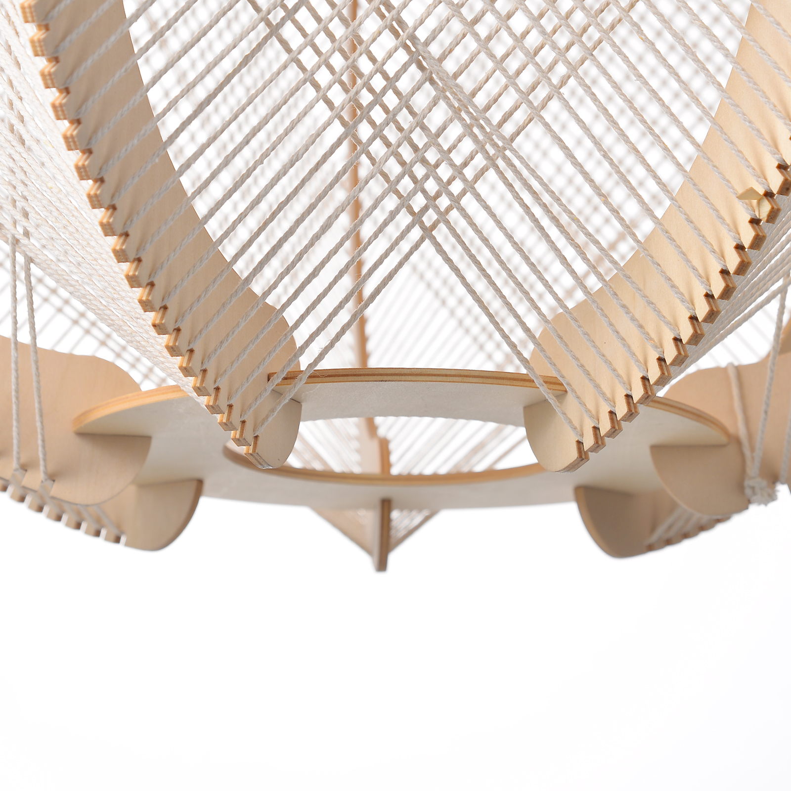 Mid-Century Scandinavian Wood Pendant Light Modern Hanging Lamp