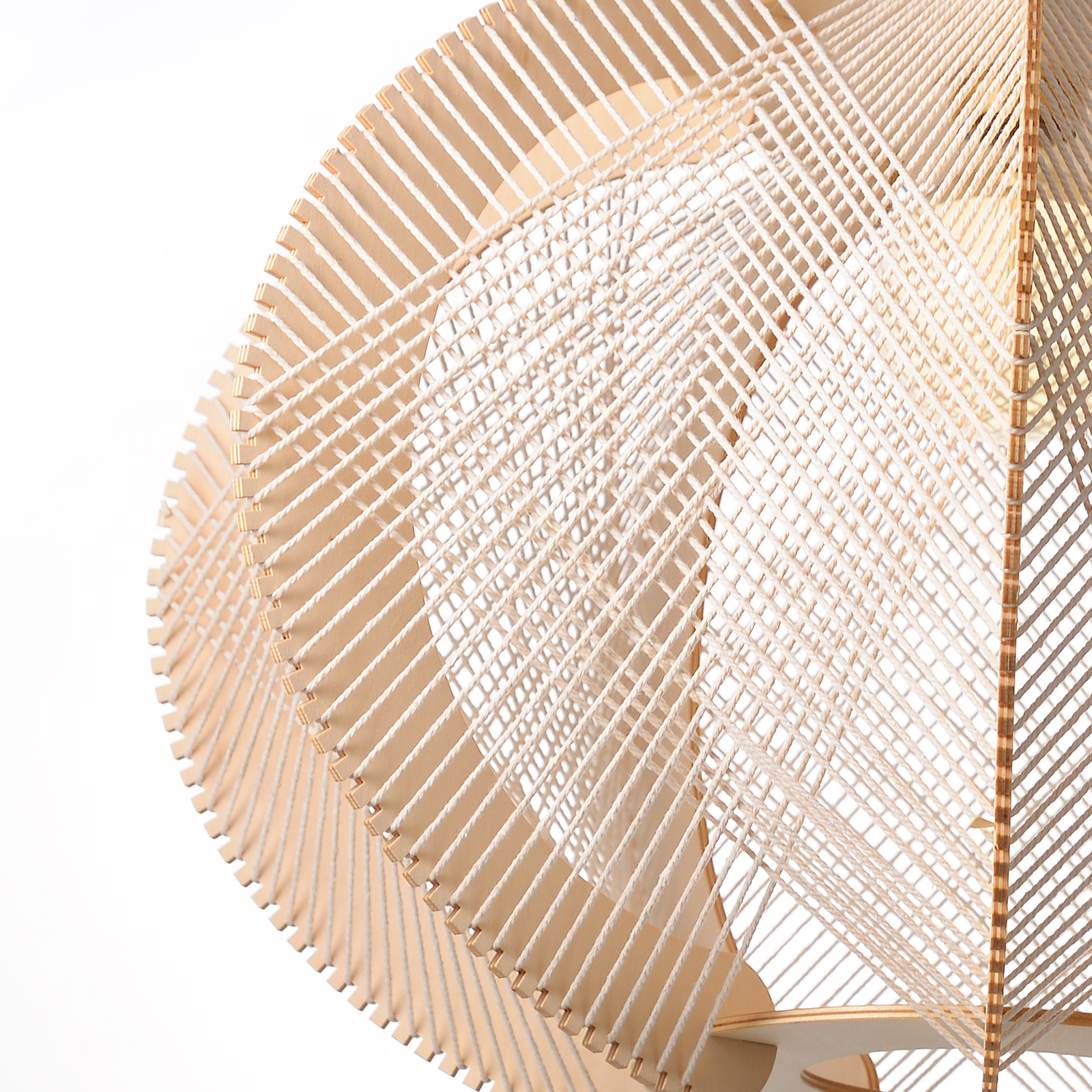 Mid-Century Scandinavian Wood Pendant Light Modern Hanging Lamp