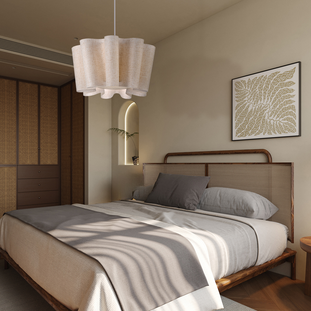Japanese Retro Artistic Fabric Chandelier Wabi-sabi Home decor Pendant Light