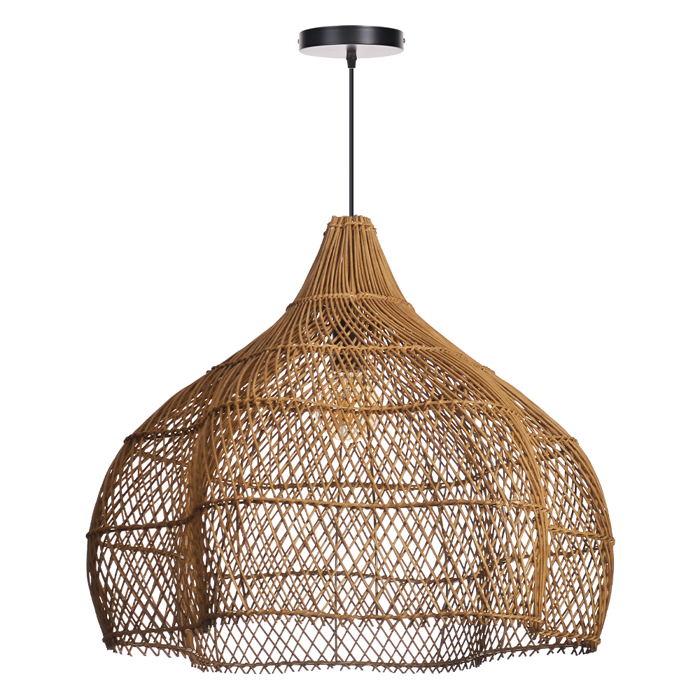 Wabi Sabi Rattan Chandelier Oversized Living Room Scandinavian Light