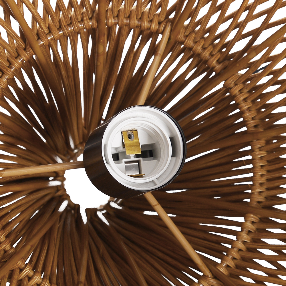 Southeast Asian Oversize Restaurant Chandelier Scandinavian Rattan Hanging Light