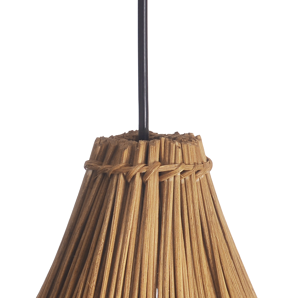 Southeast Asian Oversize Restaurant Chandelier Scandinavian Rattan Hanging Light