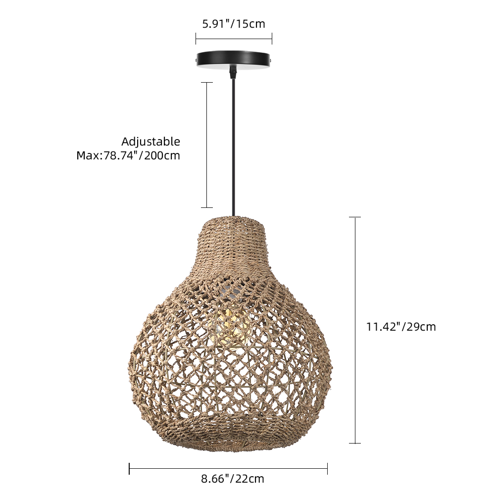Southeast Asian style creative rattan woven lamp