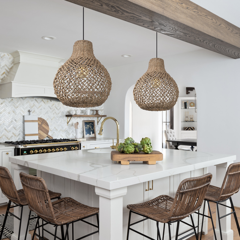 Southeast Asian style creative rattan woven lamp