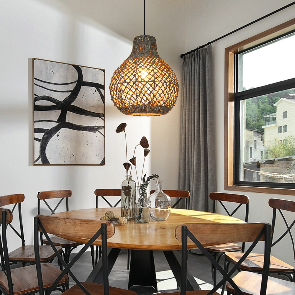 Southeast Asian style creative rattan woven lamp