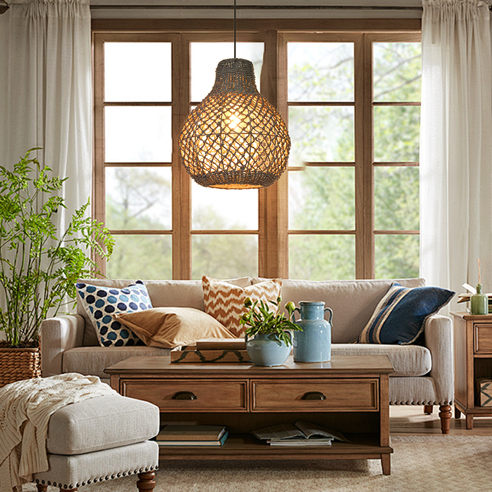 Southeast Asian style creative rattan woven lamp